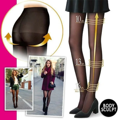 Cozy Comfort Fleece-Lined Thick Tights (Black)