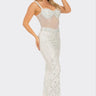 White Floral Sequin Gown – Enchanted Blossom Maxi | Maxi Dress