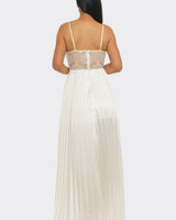 Romance In Paris Maxi Dress (White) - Palazzo Couture Online