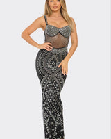 White Floral Sequin Gown – Enchanted Blossom Maxi | Maxi Dress