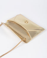 Sleek Enamel Envelope Clutch - Black - Palazzo Couture Online