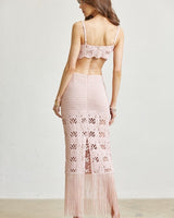 Golden Knit Bustier Top & Skirt Set - Palazzo Couture Online