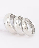 Three-Piece Chunky Dome Bangle Bracelet Set