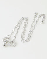 Polished Horsebit Paperclip Chain Necklace