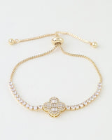 Cubic Zirconia Crystal Adjustable Bracelet