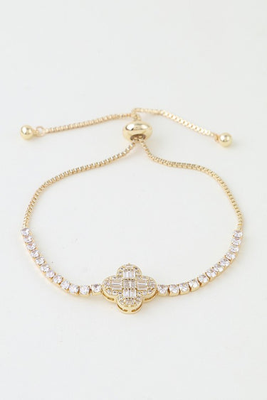 Cubic Zirconia Crystal Adjustable Bracelet