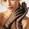 Sheer Polka Dot Opera Gloves