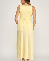 Parisian Pleat Elegance 2-Piece Skirt Set - Natura | Skirt Set