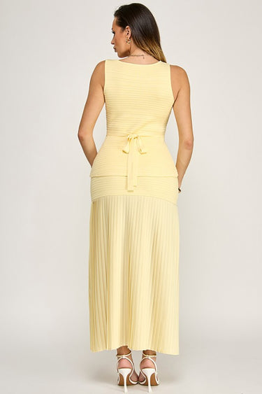 Parisian Pleat Elegance 2-Piece Skirt Set - Natura | Skirt Set