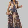 Bohemian Goddess Maxi Dress - Blue Multi - Palazzo Couture Online