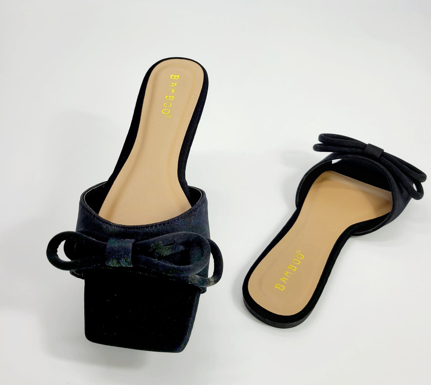 Ribon Flat Sandal (Black)