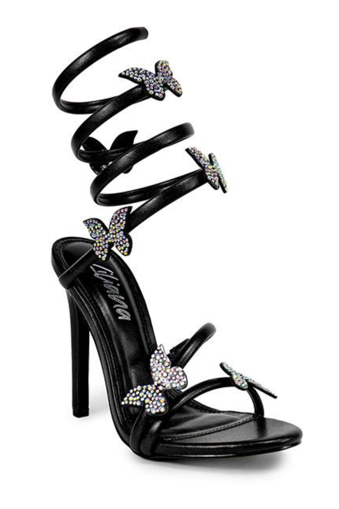 Butterfly Enchantment Gladiator Sandals (Black)