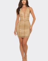 Nude Glam Luxe Mini Dress Nude | Women's Mini Dress