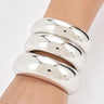 Three-Piece Chunky Dome Bangle Bracelet Set