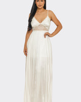 Romance In Paris Maxi Dress (White) - Palazzo Couture Online