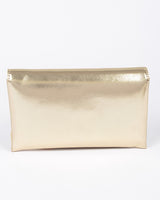 Sleek Enamel Envelope Clutch - Black - Palazzo Couture Online