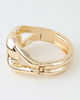 Chunky Polished Curb Chain Cuff Bracelet
