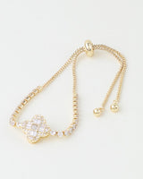 Cubic Zirconia Crystal Adjustable Bracelet