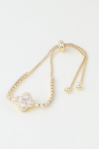 Cubic Zirconia Crystal Adjustable Bracelet