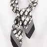 Signature Print Luxe Bandana - Navy Square Scarf