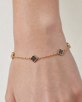 Minimal Clover Charm Chain Necklace