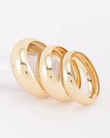 Three-Piece Chunky Dome Bangle Bracelet Set
