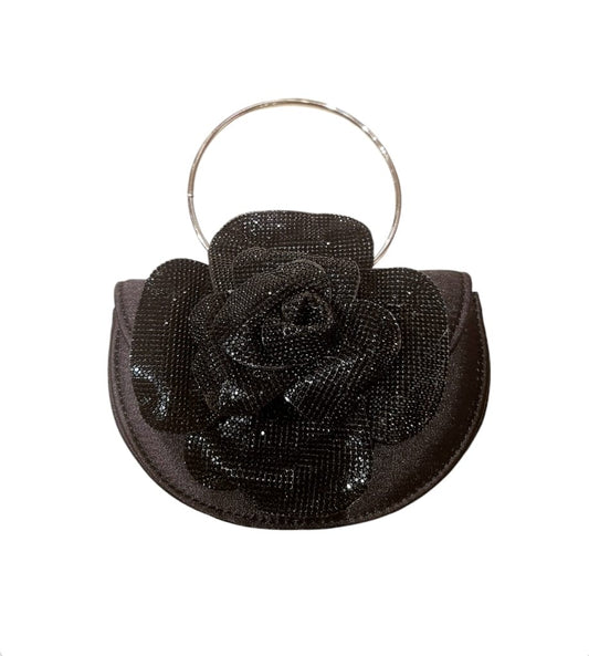 Glamour Rose Clutch(Black)