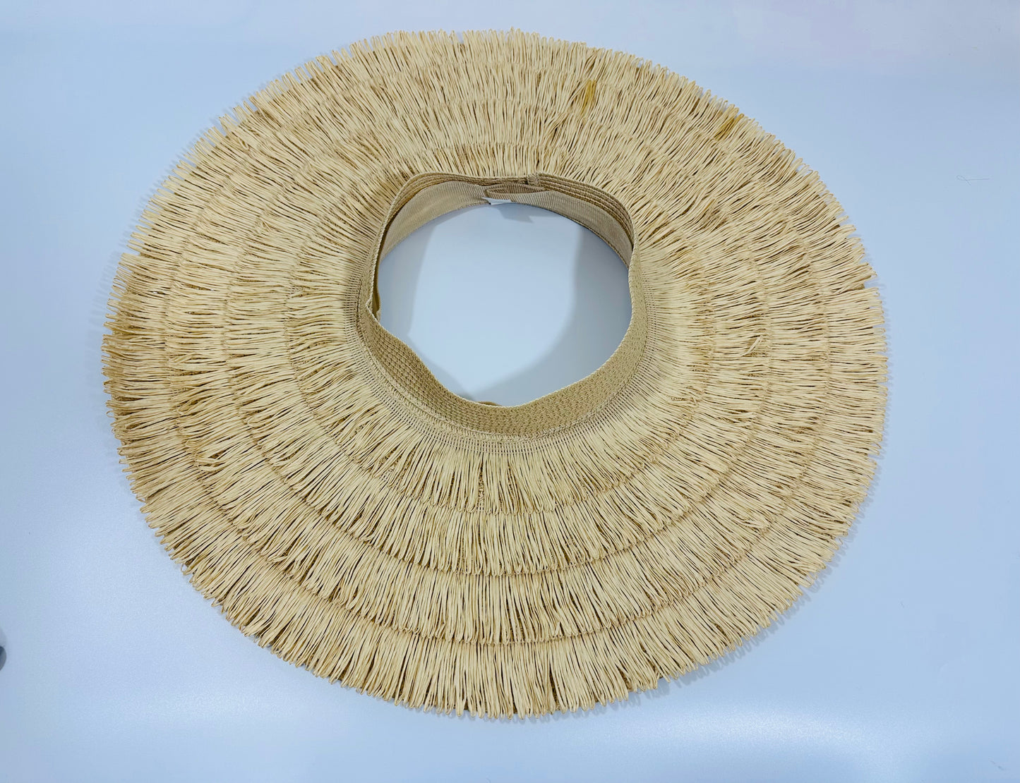 Vacation Vibes Fringe Straw Hat (Natural)