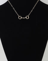 Polished Horsebit Paperclip Chain Necklace