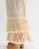 Seashell Muse Sculpted Maxi Dress - Natural | Maxi Dress
