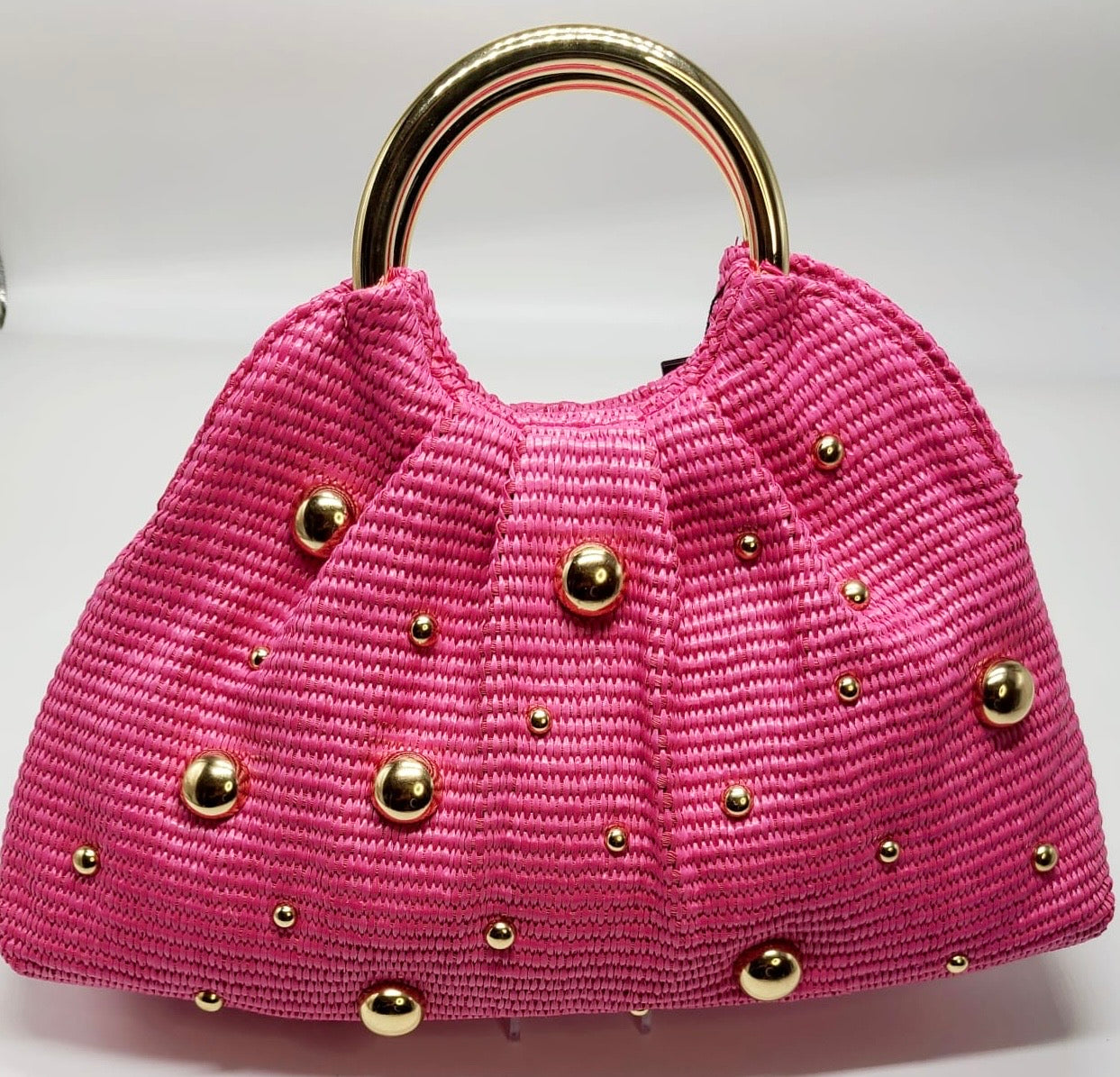 Vacation Mode Soft Woven Tote Bag (Fuchsia )