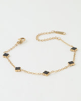 Minimal Clover Charm Chain Necklace