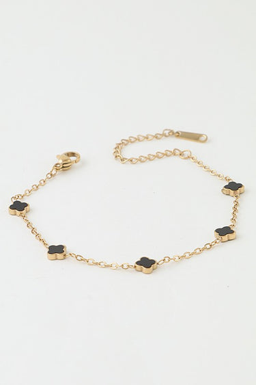 Minimal Clover Charm Chain Necklace