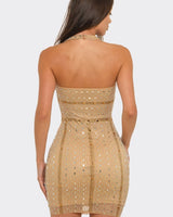 Nude Glam Luxe Mini Dress Nude | Women's Mini Dress