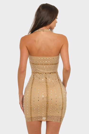 Nude Glam Luxe Mini Dress Nude | Women's Mini Dress