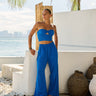 Coastal Breeze Cotton Pant- Ocean Blue