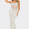 White Floral Sequin Gown – Enchanted Blossom Maxi | Maxi Dress