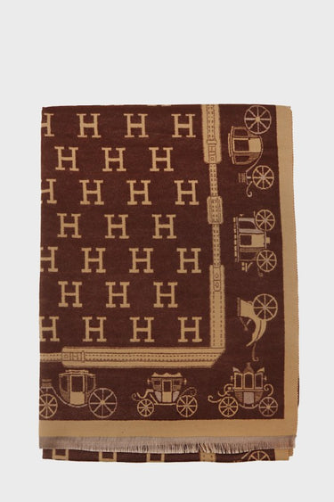 Heritage Carriage Reversible Monogram Scarf