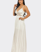 Romance In Paris Maxi Dress (White) - Palazzo Couture Online