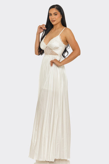 Romance In Paris Maxi Dress (White) - Palazzo Couture Online