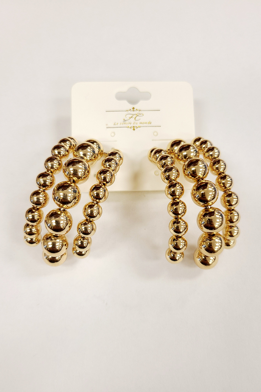 Gold Esphere Hoops (Gold)