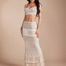 Island Muse Fringe Set - Natural - Palazzo Couture Online