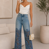 Fierce Bloom Lace Pants Black | Women's Pants