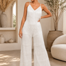 Ivory Starlight Fringe Jumpsuit