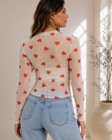 Sculpted Elegance Knit Sweater - Ivory
