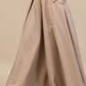 Solid Wide Off White Palazzo Pants
