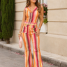 Golden Bloom Draped Jumpsuit Golden Mustard | Women's