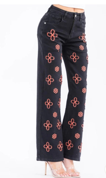 Pearl Bloom Cutout Jeans - Off White | Women's Jeans