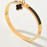 Luxe Enamel Clover Charm Bangle