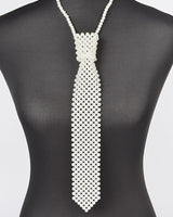 Pearl Necktie Statement Necklace